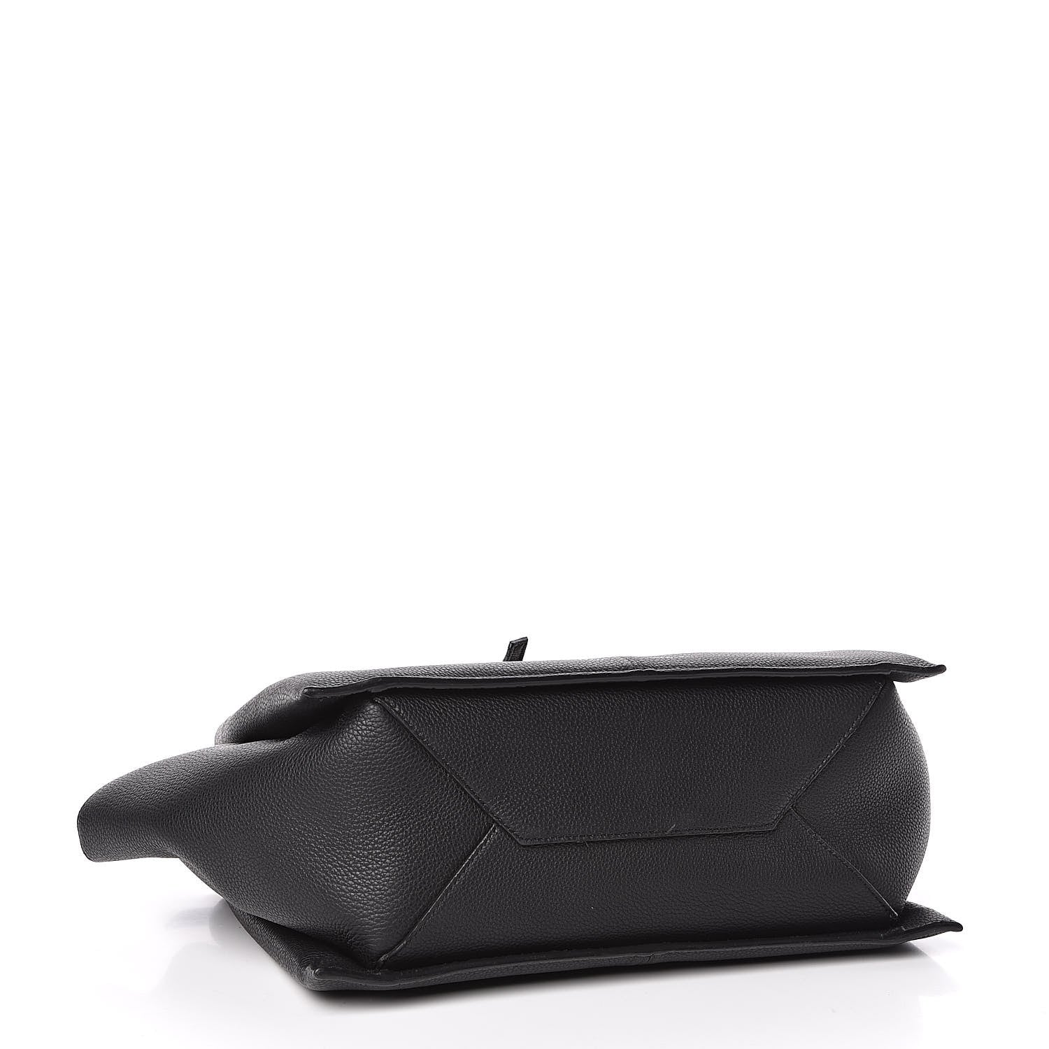 Celine Baby Grained Calfskin Small Tri-Fold Bag Black 4 of 9