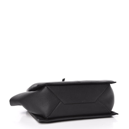 Celine Baby Grained Calfskin Small Tri-Fold Bag Black 4 of 9