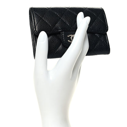 Chanel Caviar Quilted Flap Card Holder Black 2 of 9