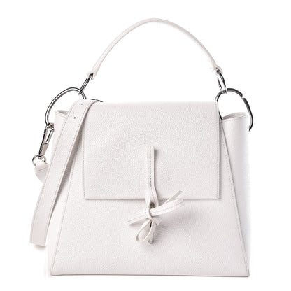3.1 Phillip Lim 3.1 Textured Calfskin Leigh Top Handle Satchel White 1 of 14