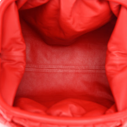 Bottega Veneta Nappa Maxi Intrecciato The Pouch Oversized Clutch Bright Red 5 of 10