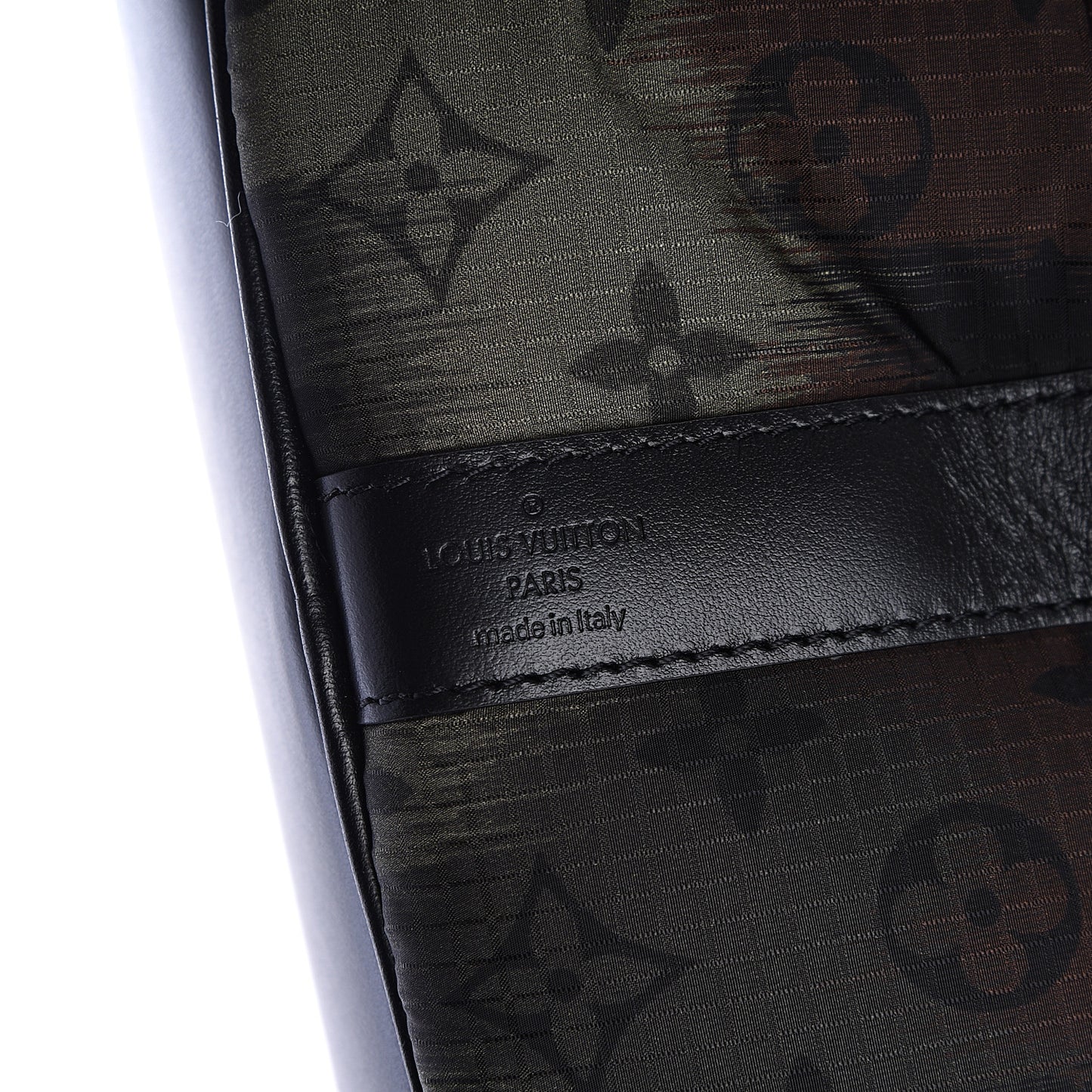 Nylon Monogram Camouflage Keepall Bandouliere 50 Kaki