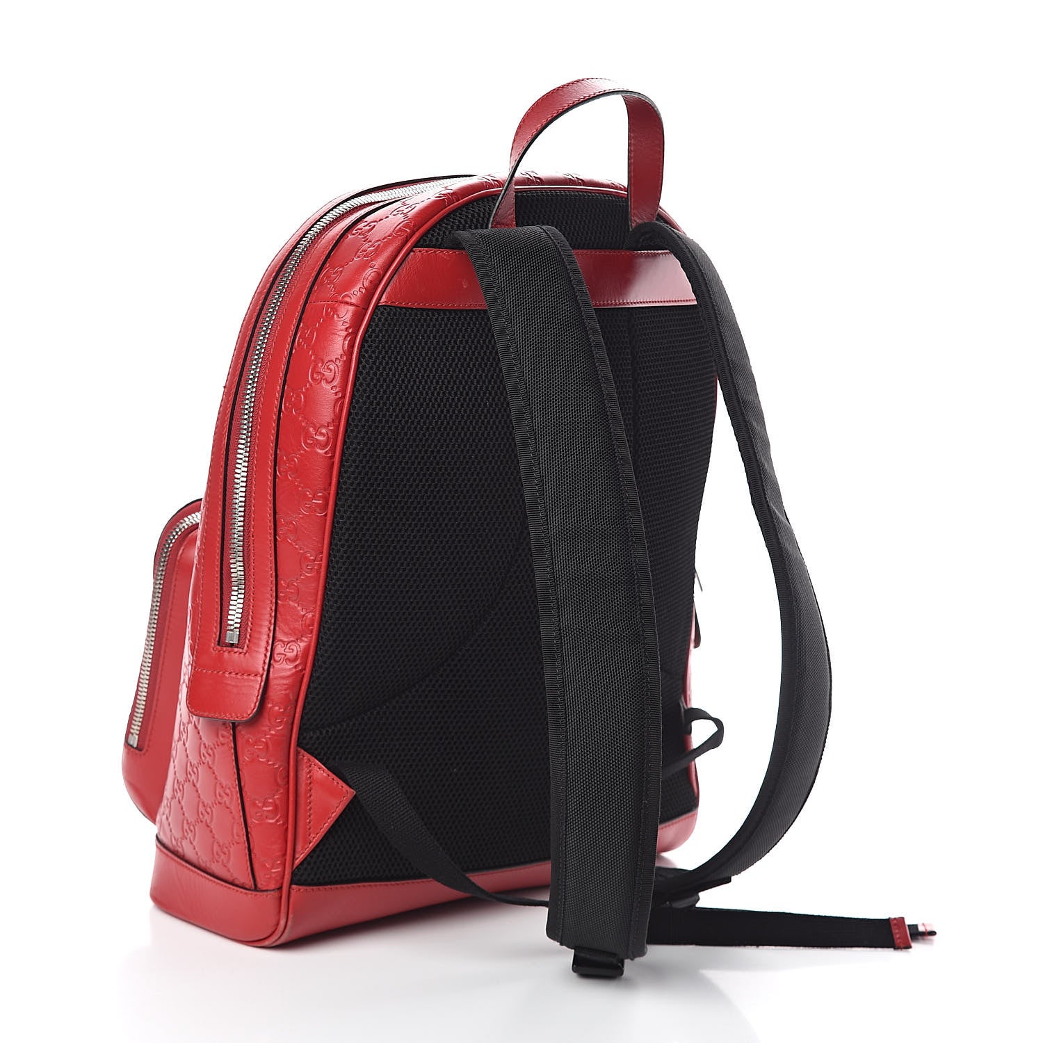 Gucci Guccissima Signature Day Backpack Hibiscus Red 3 of 9