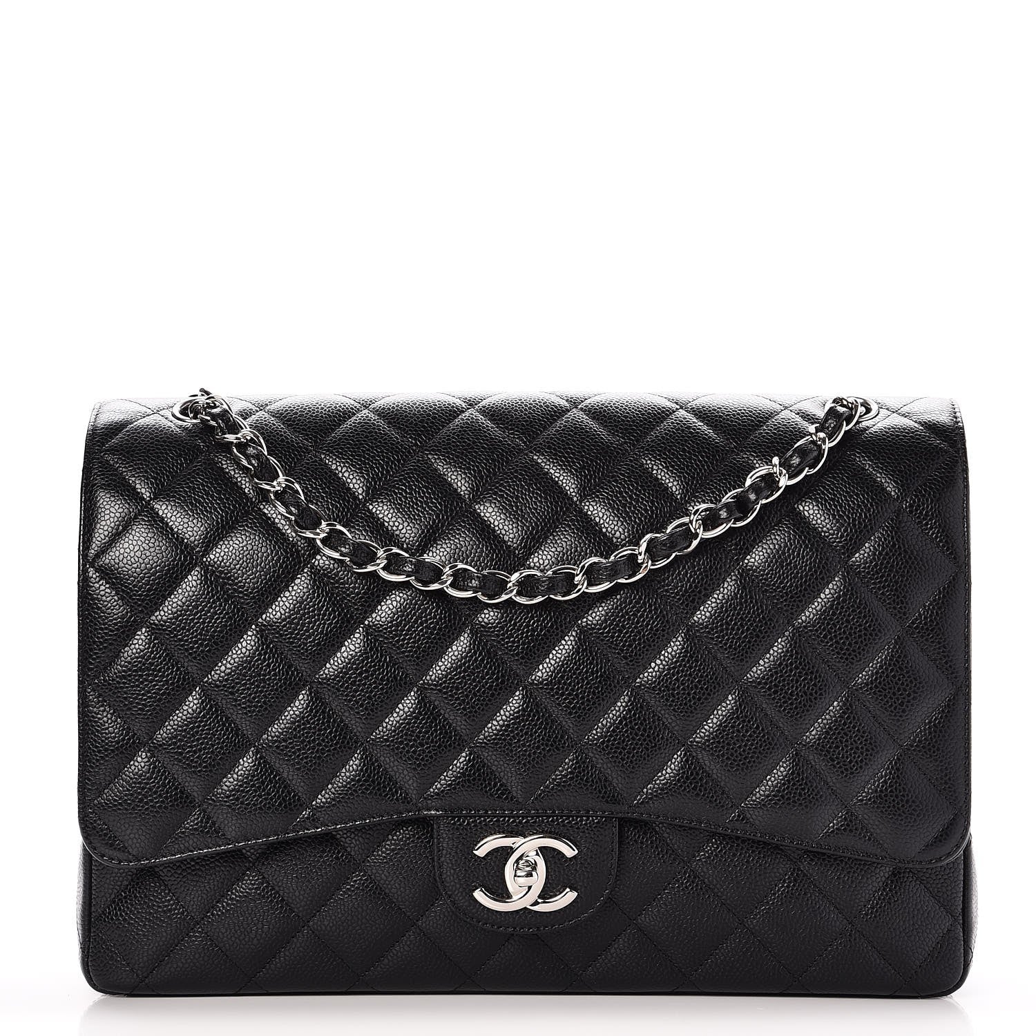 Chanel Caviar Quilted Maxi Double Flap Black 1 of 8