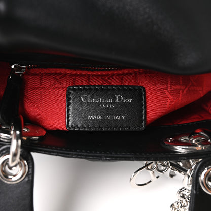 Christian Dior Lambskin Cannage Mini Lady Dior Black 6 of 10