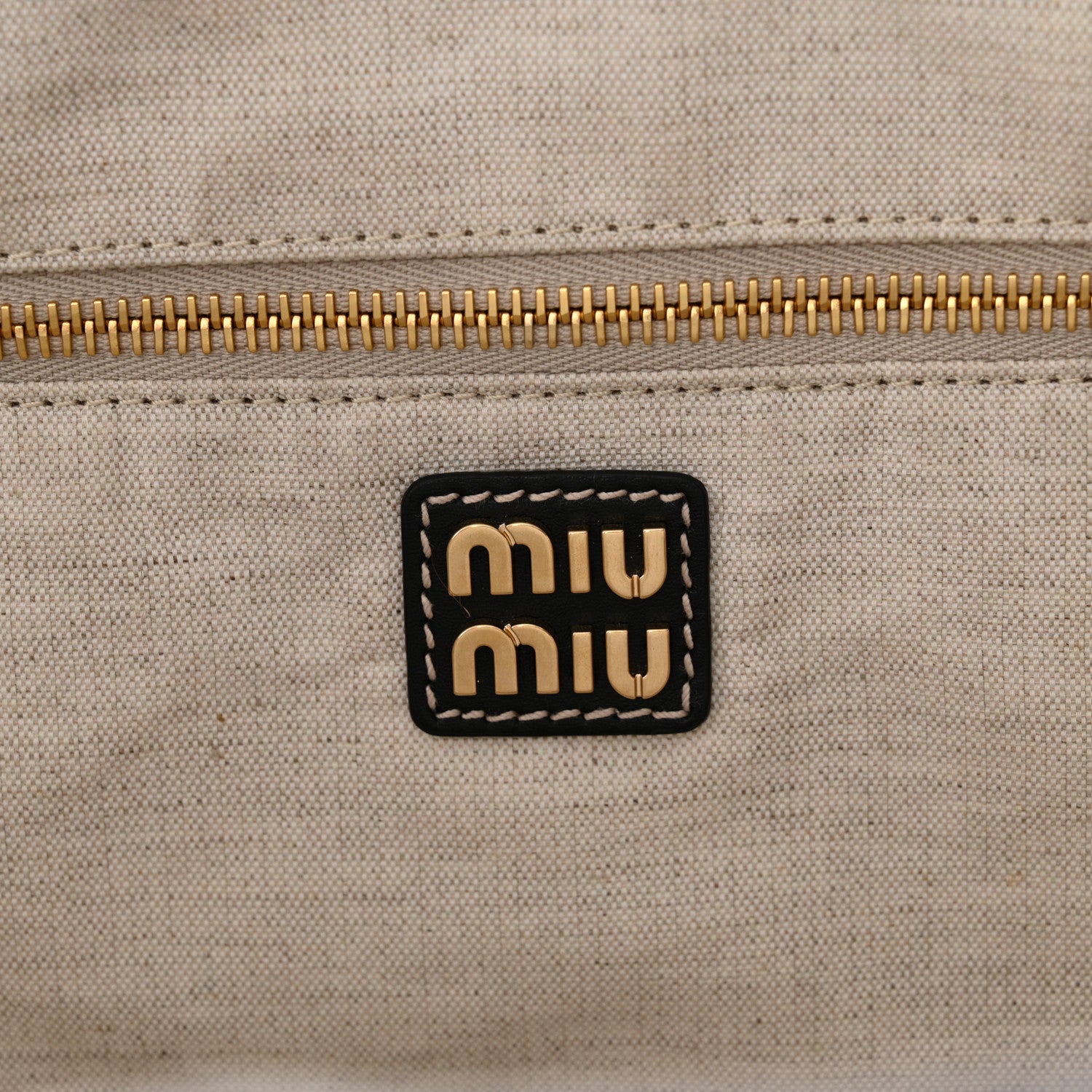 Miu Miu Nappa Large Ivy Tote Bag Black 6 of 17