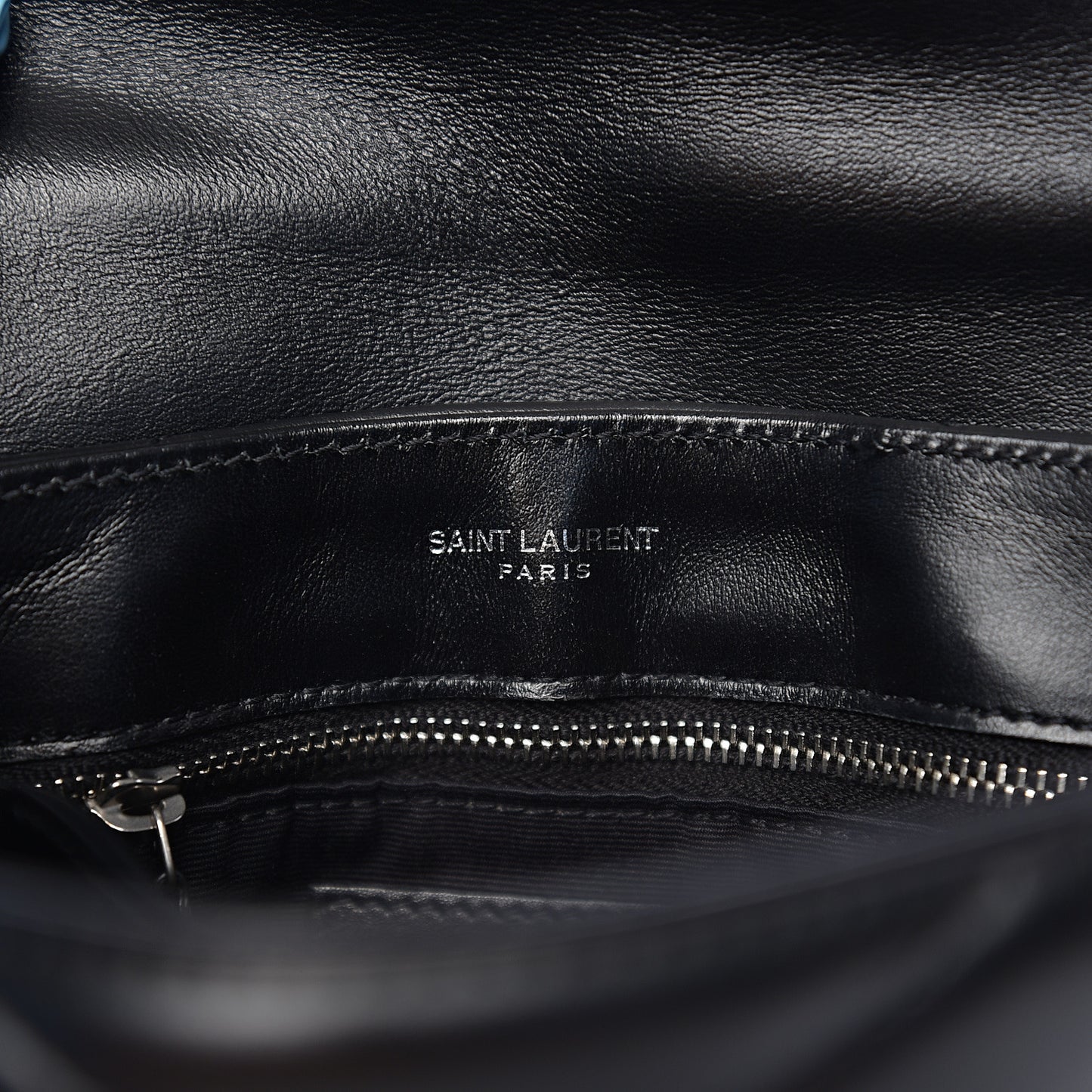 Calfskin Y Quilted Monogram Toy Loulou Crossbody Bag Black