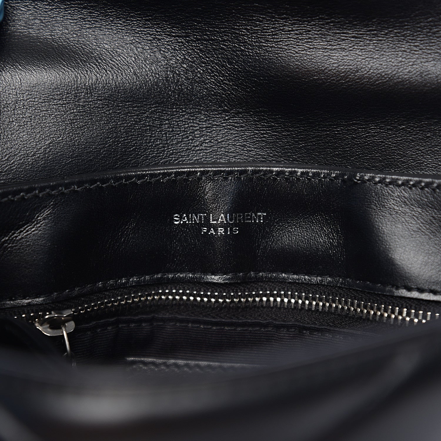 Saint Laurent Calfskin Y Quilted Monogram Toy Loulou Crossbody Bag Black 5 of 10