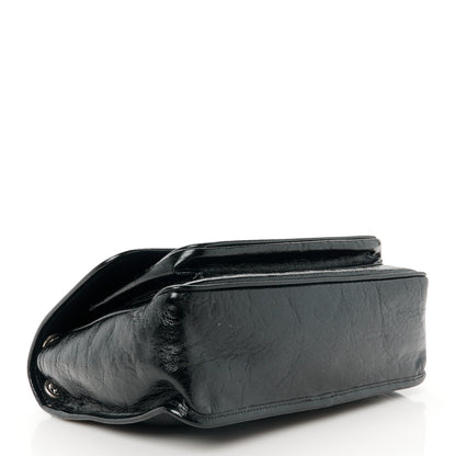 Saint Laurent Crinkled Calfskin Monogram Medium Niki Chain Satchel Black 4 of 11