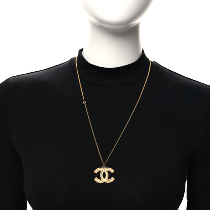 Chanel Metal CC Necklace Matte Gold 2 of 4
