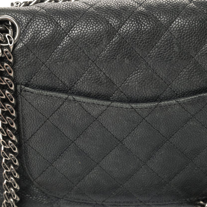 Chanel Washed Caviar Quilted 2.55 Reissue 225 Bijoux Chain Flap Black 5 of 7