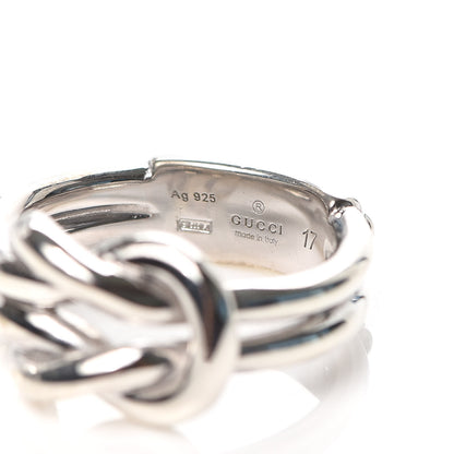 Gucci Sterling Silver Knot Ring 58 8.25 4 of 4