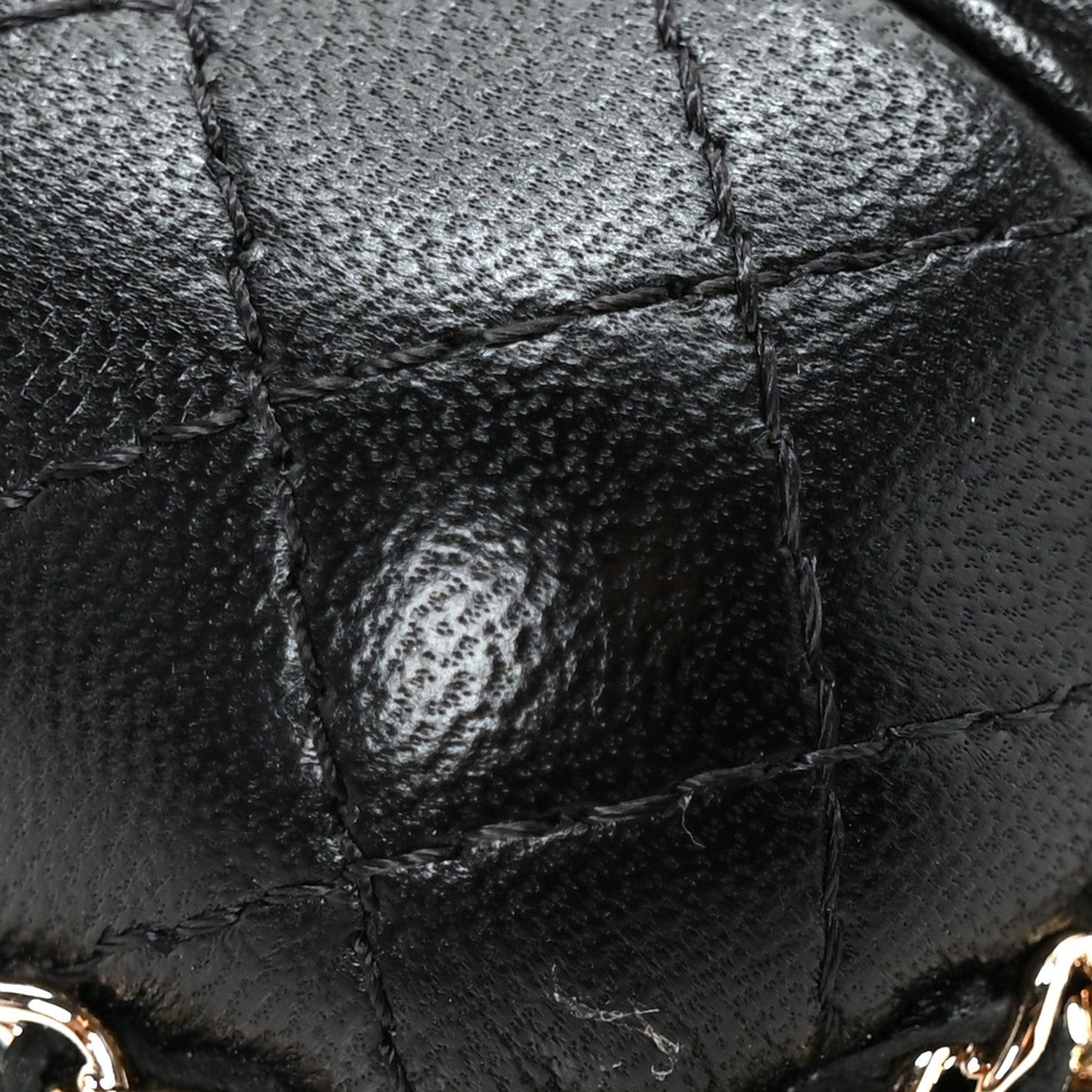 Chanel Lambskin Quilted Chain Around Airpods Pro Case With Chain Black Black 9 of 9