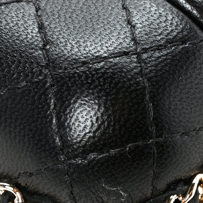 Chanel Lambskin Quilted Chain Around Airpods Pro Case With Chain Black Black 9 of 9