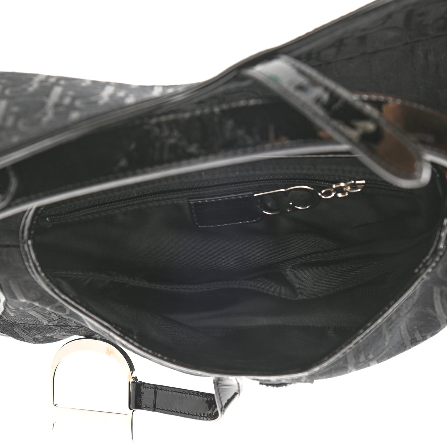Monogram Saddle Bag Black