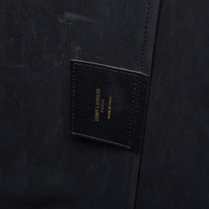 Saint Laurent Calfskin Large Shopping Tote Black 8 of 10