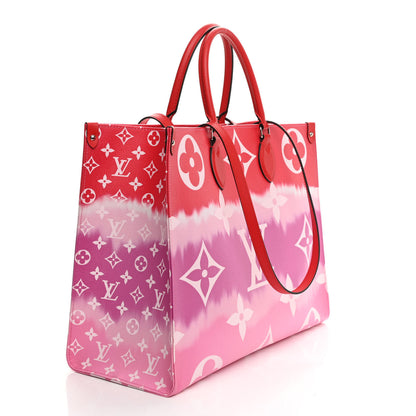 Louis Vuitton Monogram Escale Onthego GM Rouge 3 of 8