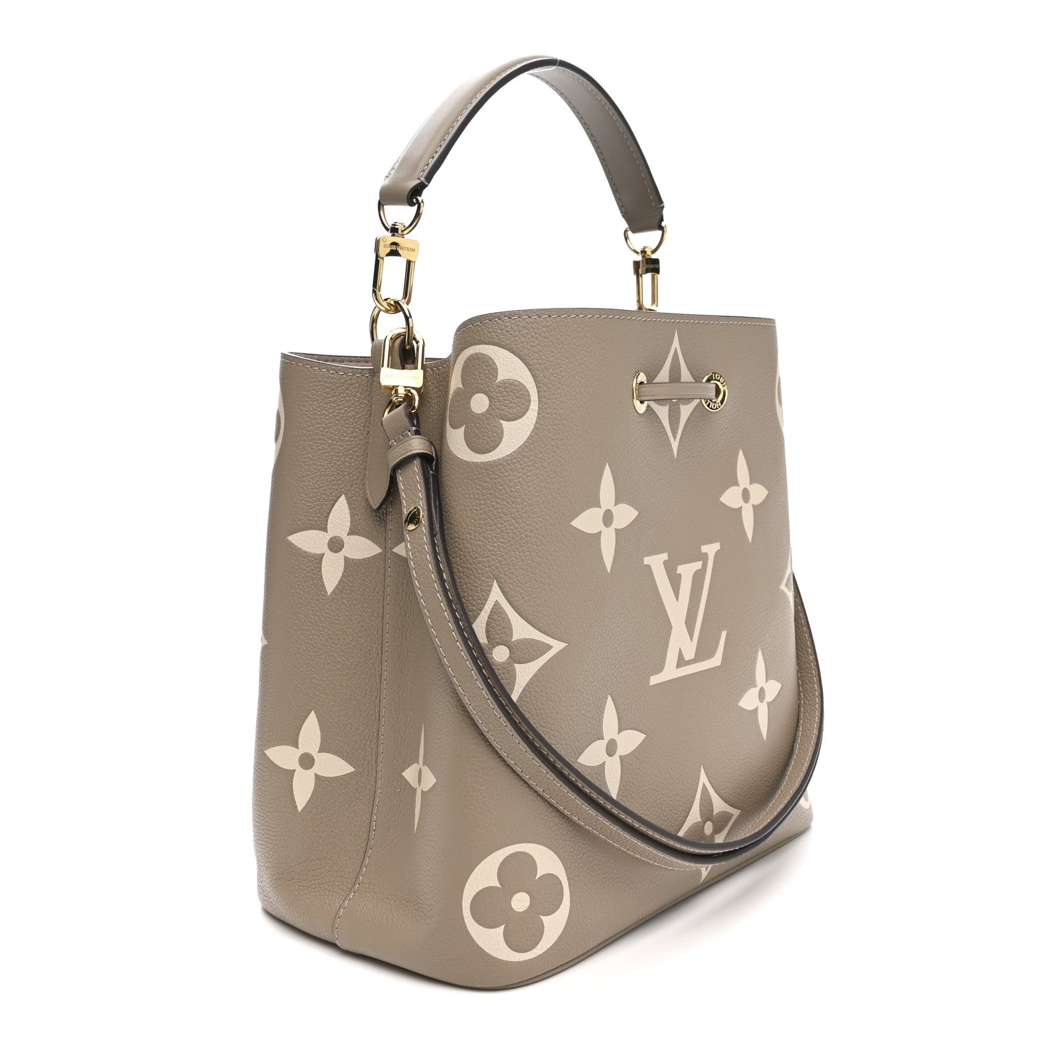 Louis Vuitton Empreinte Monogram Giant Neonoe MM Tourterelle Creme 4 of 11