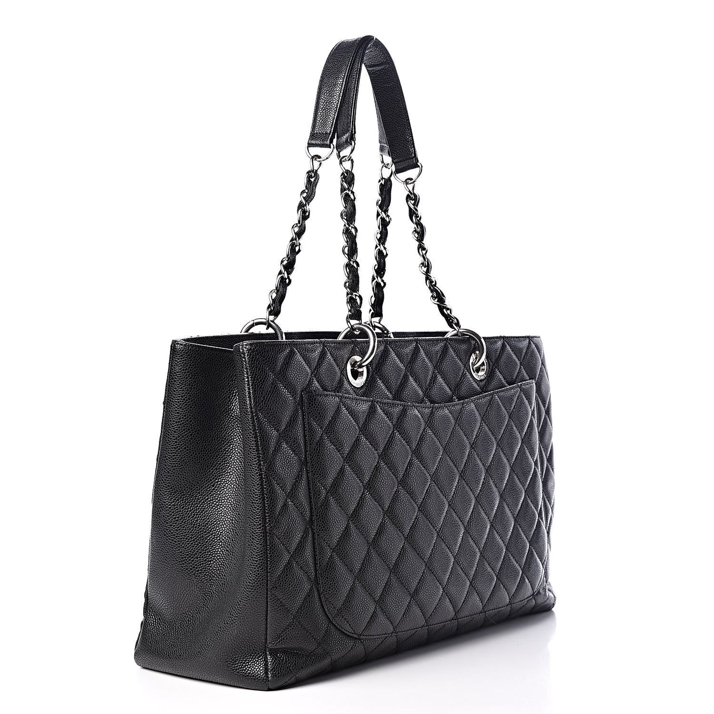 Caviar Quilted XL Grand Shopping Tote GST Black