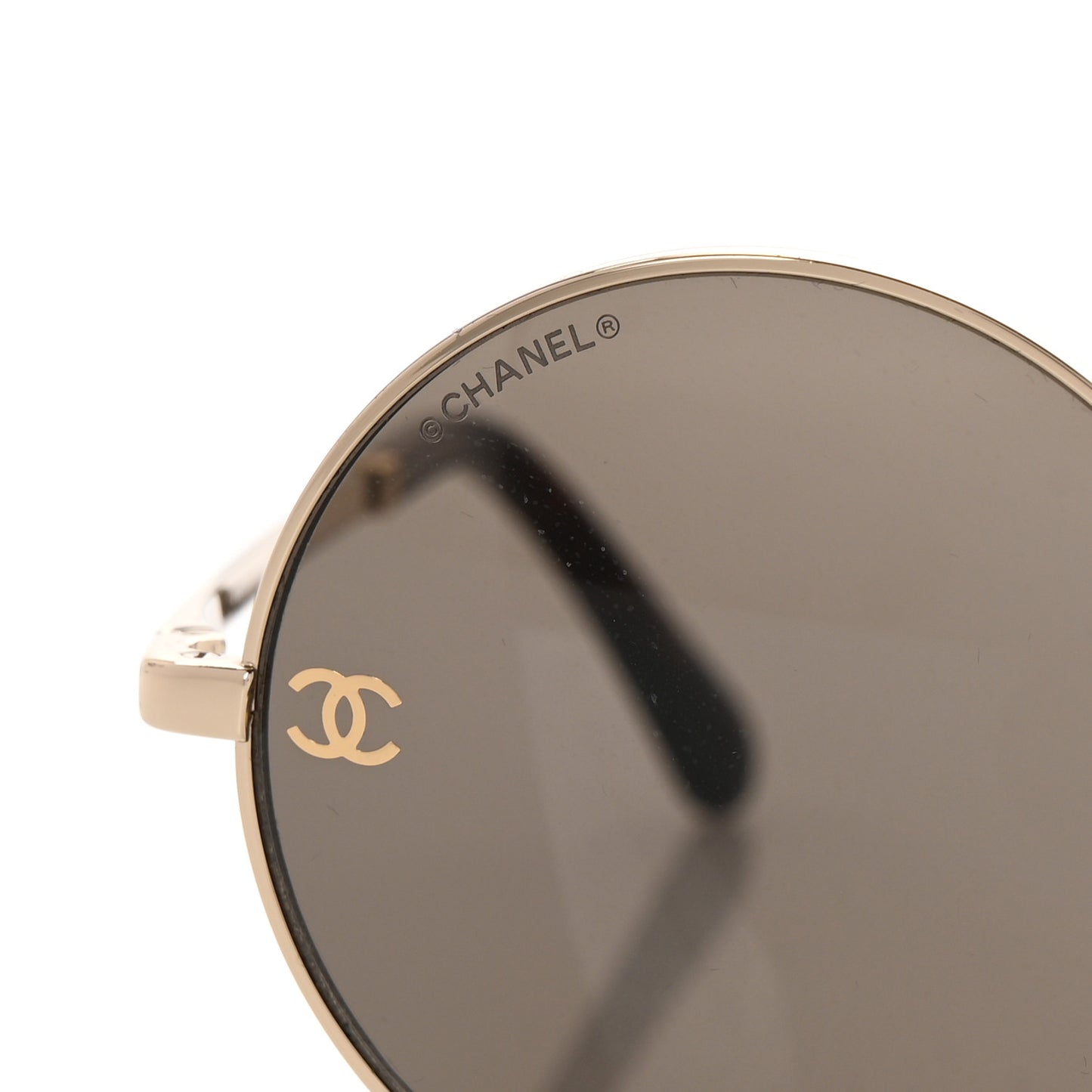 Metal Round Sunglasses 4268 Gold Tortoise