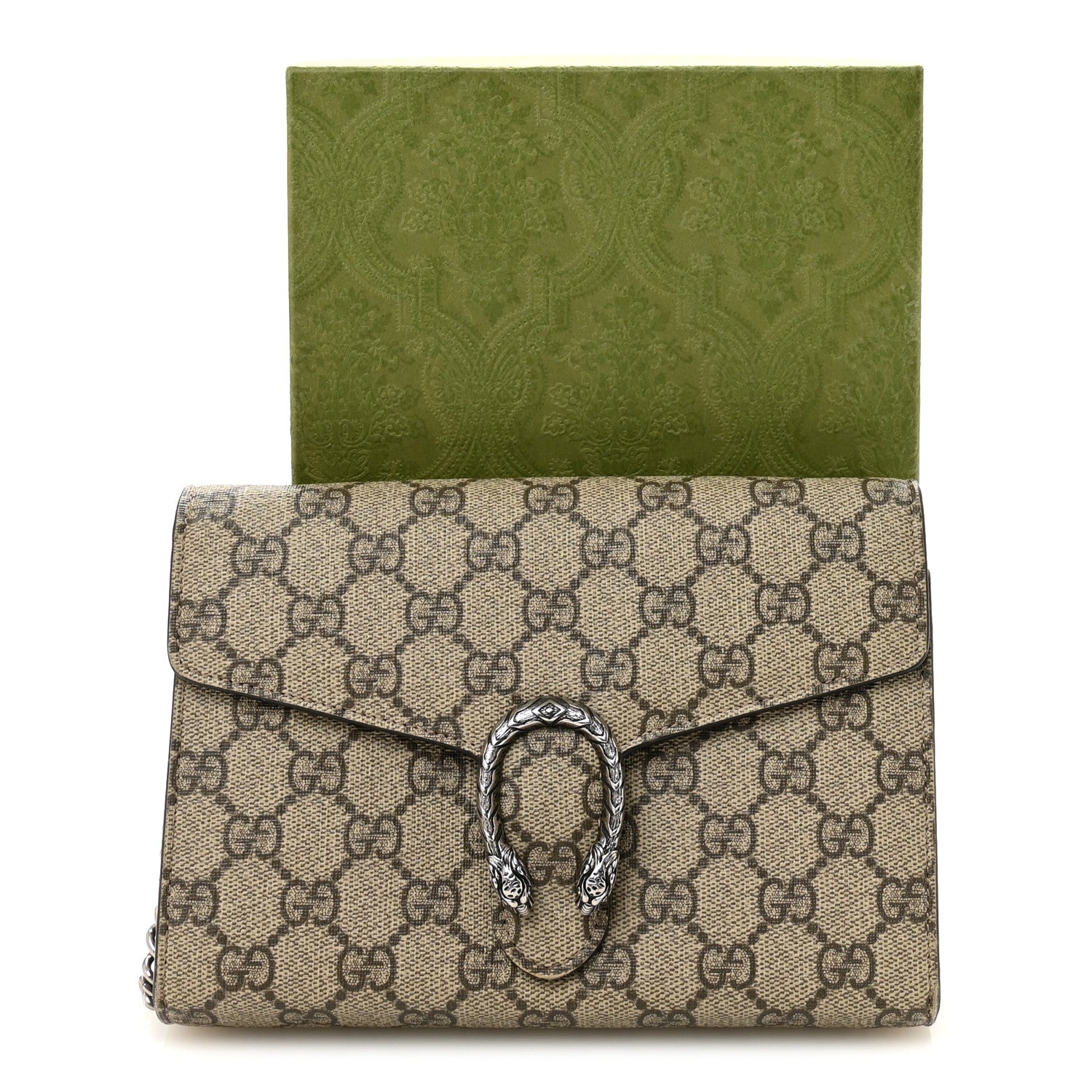 GUCCI 新品 ミニ財布 supreme Gucci GG Supreme Monogram Mini Dionysus Chain Wallet 1896157