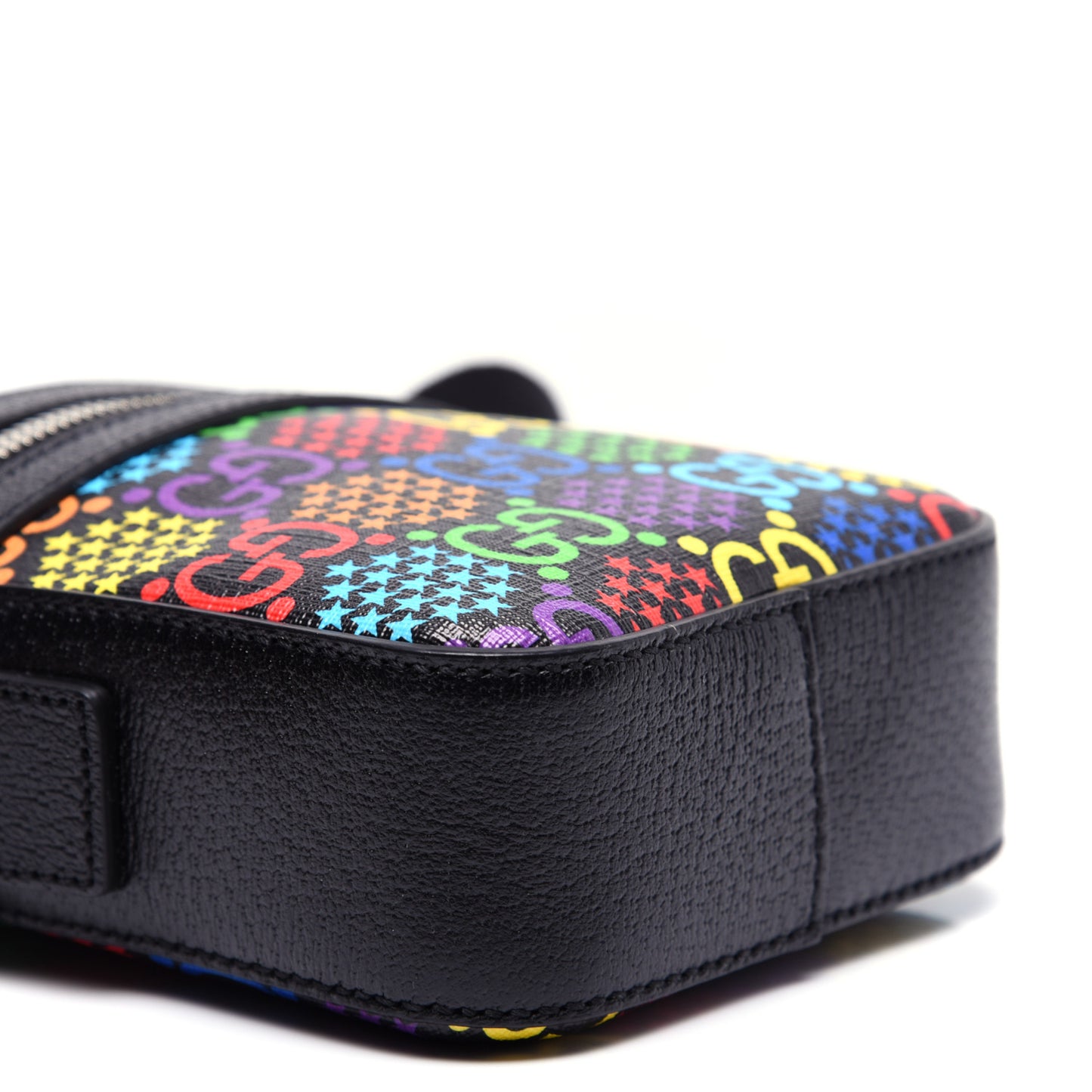 GG Supreme Monogram Psychedelic Messenger Bag Black