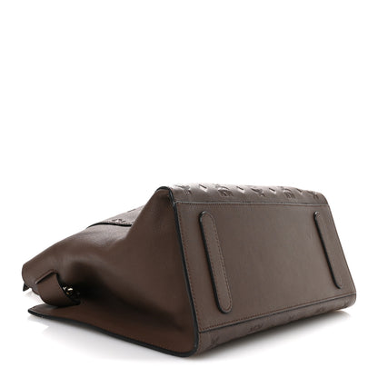 MCM Calfskin Ottomar Monogram Medium Essential Tote Chestnut 4 of 11