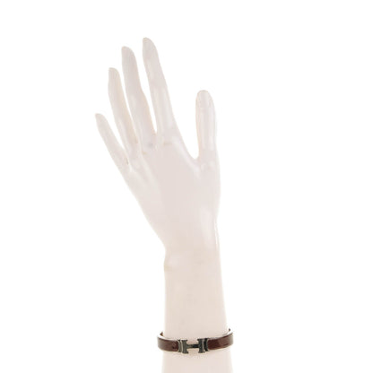 Hermes Enamel Narrow Clic Clac H Bracelet PM Chocolate 2 of 4