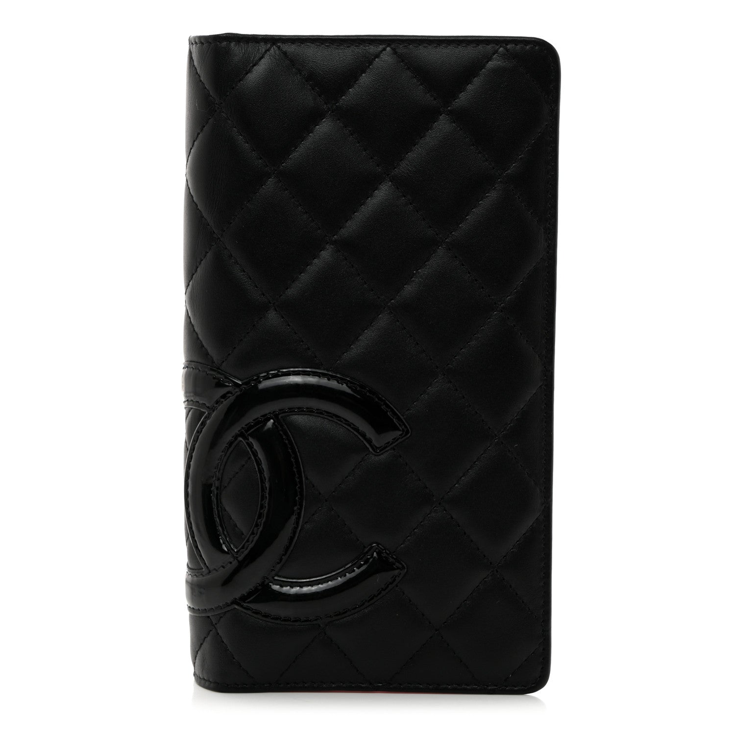Chanel Calfskin Quilted Cambon Yen Wallet Black 1 of 8