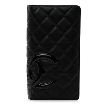 Chanel Calfskin Quilted Cambon Yen Wallet Black 1 of 8