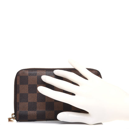 Louis Vuitton Damier Ebene Zippy Compact Wallet 2 of 9