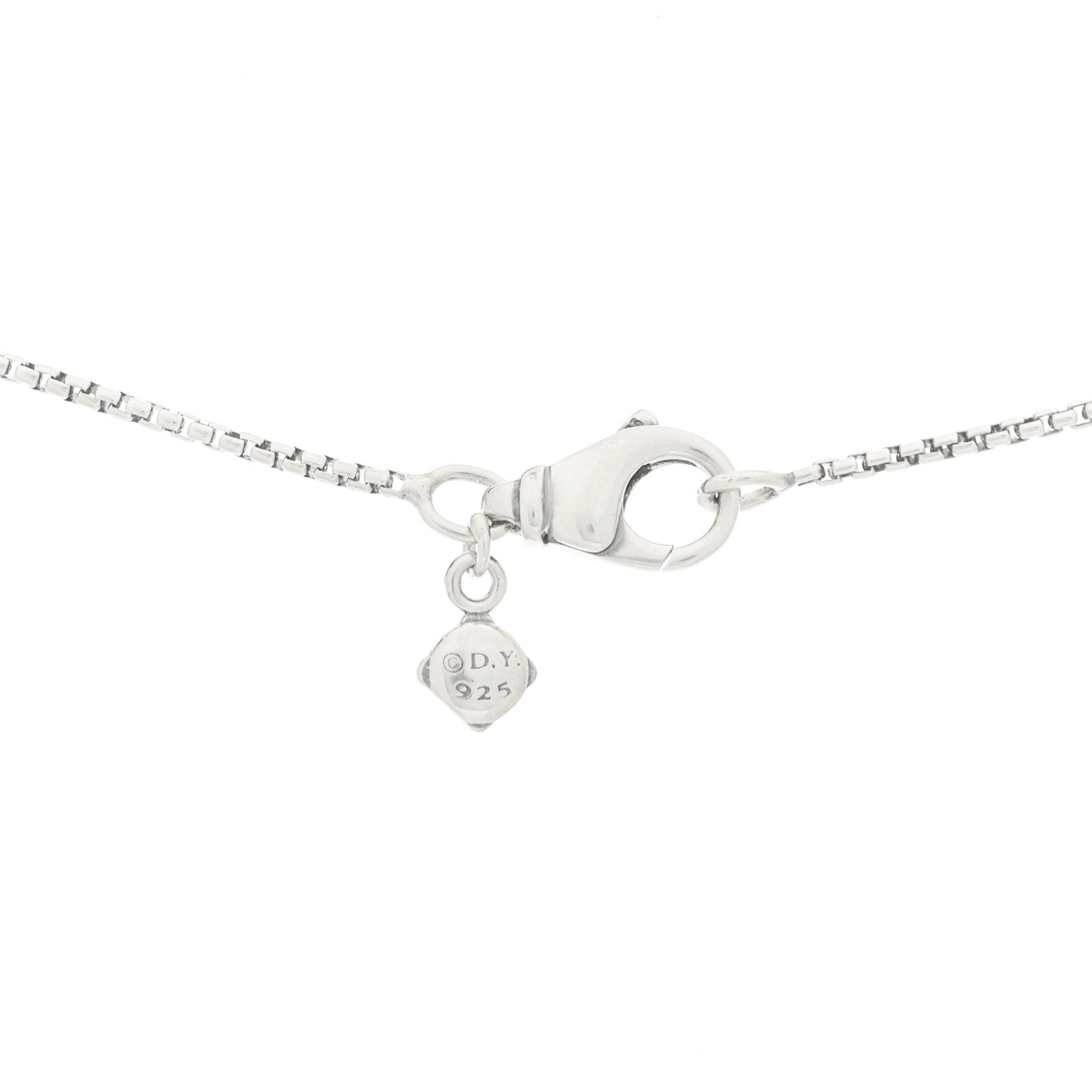 David Yurman Sterling Silver Cultured Pearl 8mm Petite Chatelaine Pendant Necklace 4 of 7