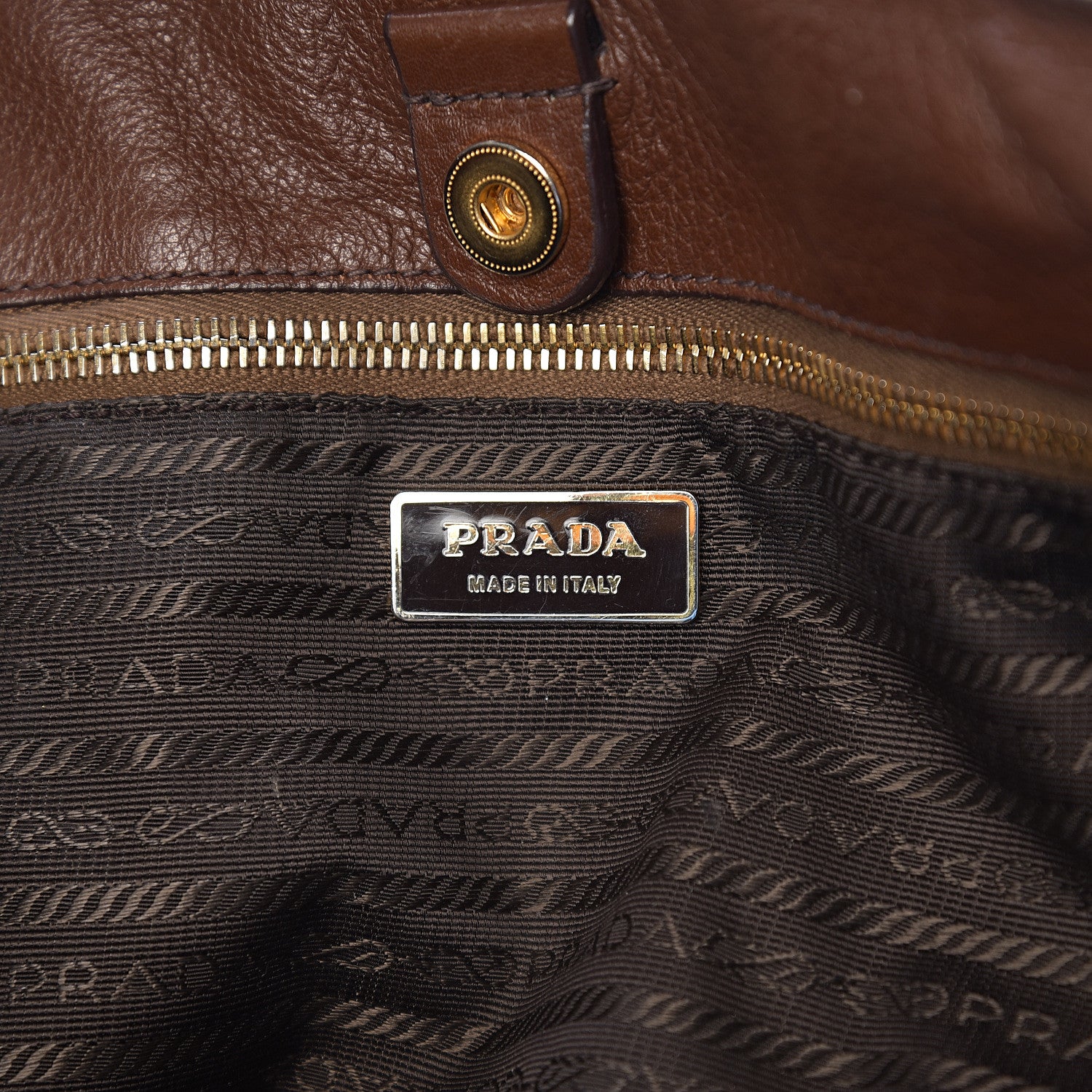 Prada Vitello Daino Shoulder Bag Bruciato 5 of 11