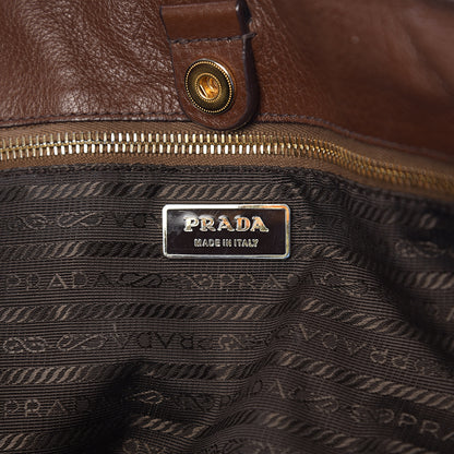 Prada Vitello Daino Shoulder Bag Bruciato 5 of 11