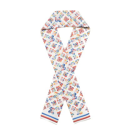 Louis Vuitton Silk Monogram Rainbow Bandeau White 1 of 4