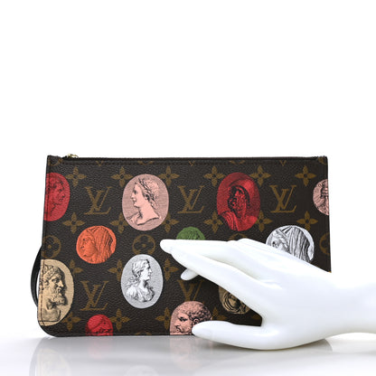 Louis Vuitton X FORNASETTI Monogram Cameo Neverfull MM GM Pochette 2 of 6