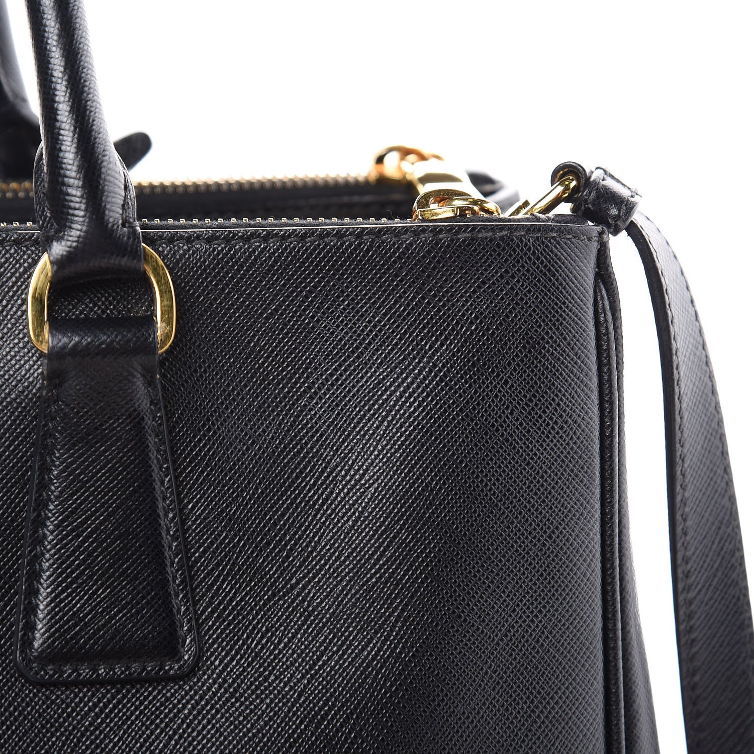 Prada Saffiano Medium Galleria Double Zip Tote Black 17 of 19