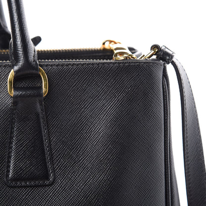 Prada Saffiano Medium Galleria Double Zip Tote Black 17 of 19