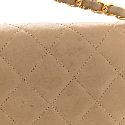 Chanel Lambskin Quilted Small Double Flap Beige 14 of 15