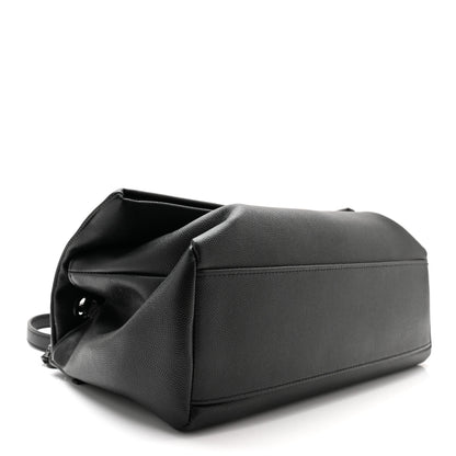 Saint Laurent Grain De Poudre Medium West Hollywood Monogram Fold-Over Black 4 of 10