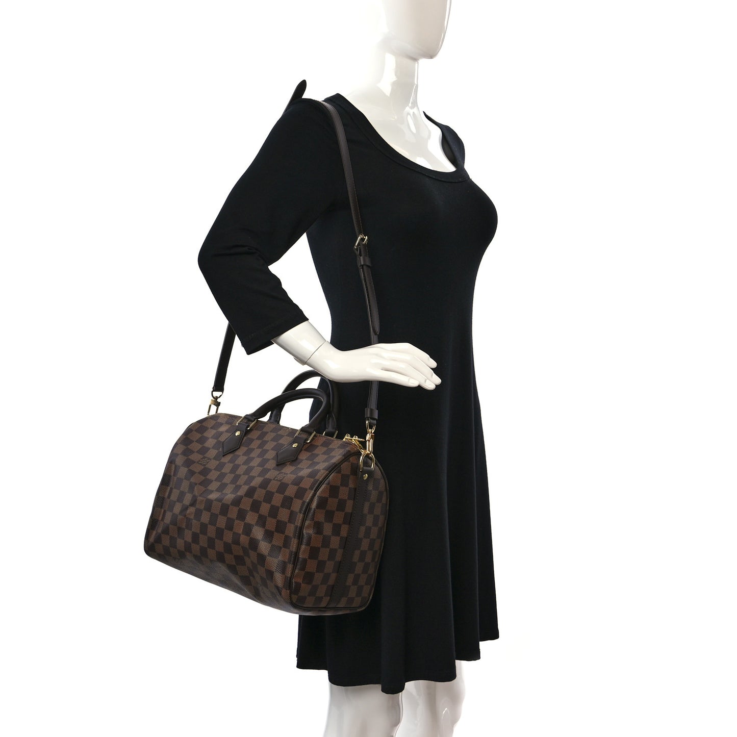 Damier Ebene Speedy Bandouliere 30