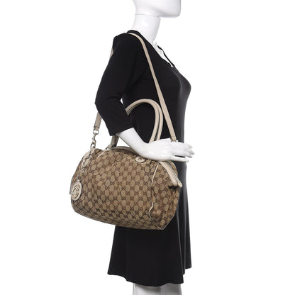 Gucci Monogram Medium Sukey Boston Off White 2 of 14