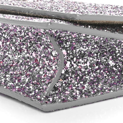 Jimmy Choo Glitter Clutch With Chain Bubblegum Mix 9 of 10