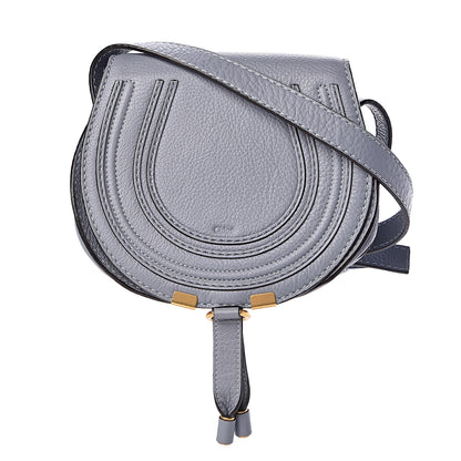 Chloe Calfskin Mini Marcie Round Crossbody Bag Washed Blue 1 of 10