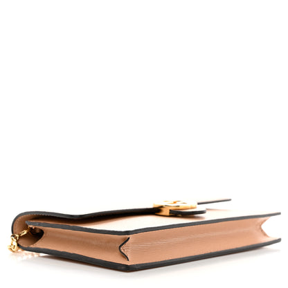 Gucci Textured Calfskin Icon Chain Wallet Pink Apricot 4 of 10