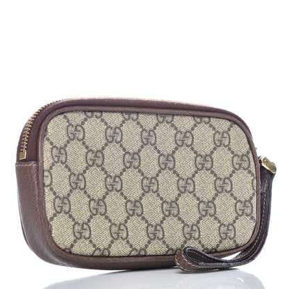 Gucci GG Supreme Monogram Ophidia Phone Case Wristlet Brown 3 of 9