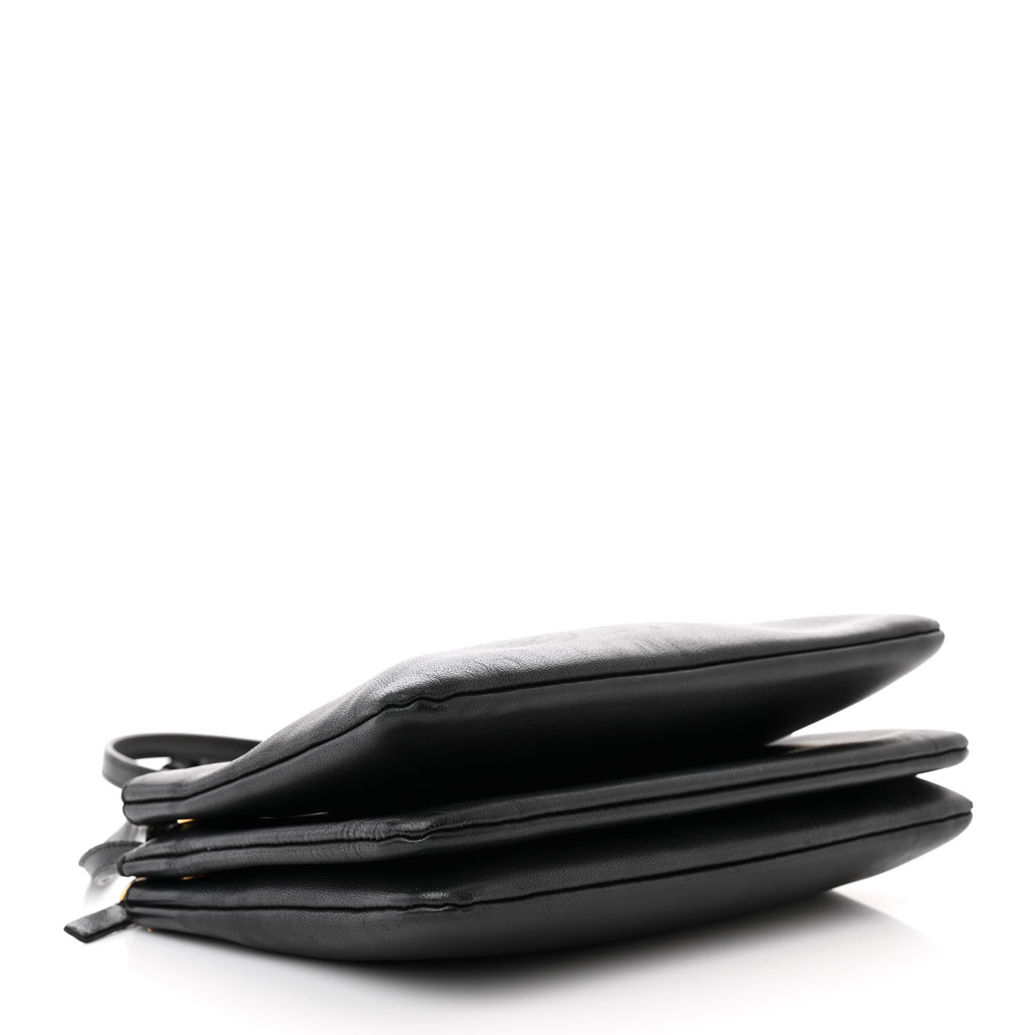Celine Lambskin Small Trio Crossbody Bag Black 4 of 16