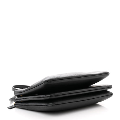 Celine Lambskin Small Trio Crossbody Bag Black 4 of 16