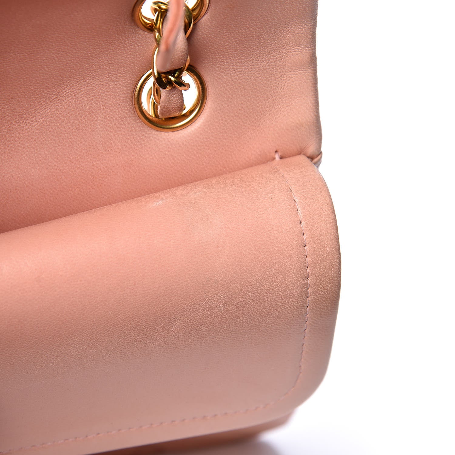 Chanel Lambskin Quilted Medium Double Flap Light Pink 9 of 16