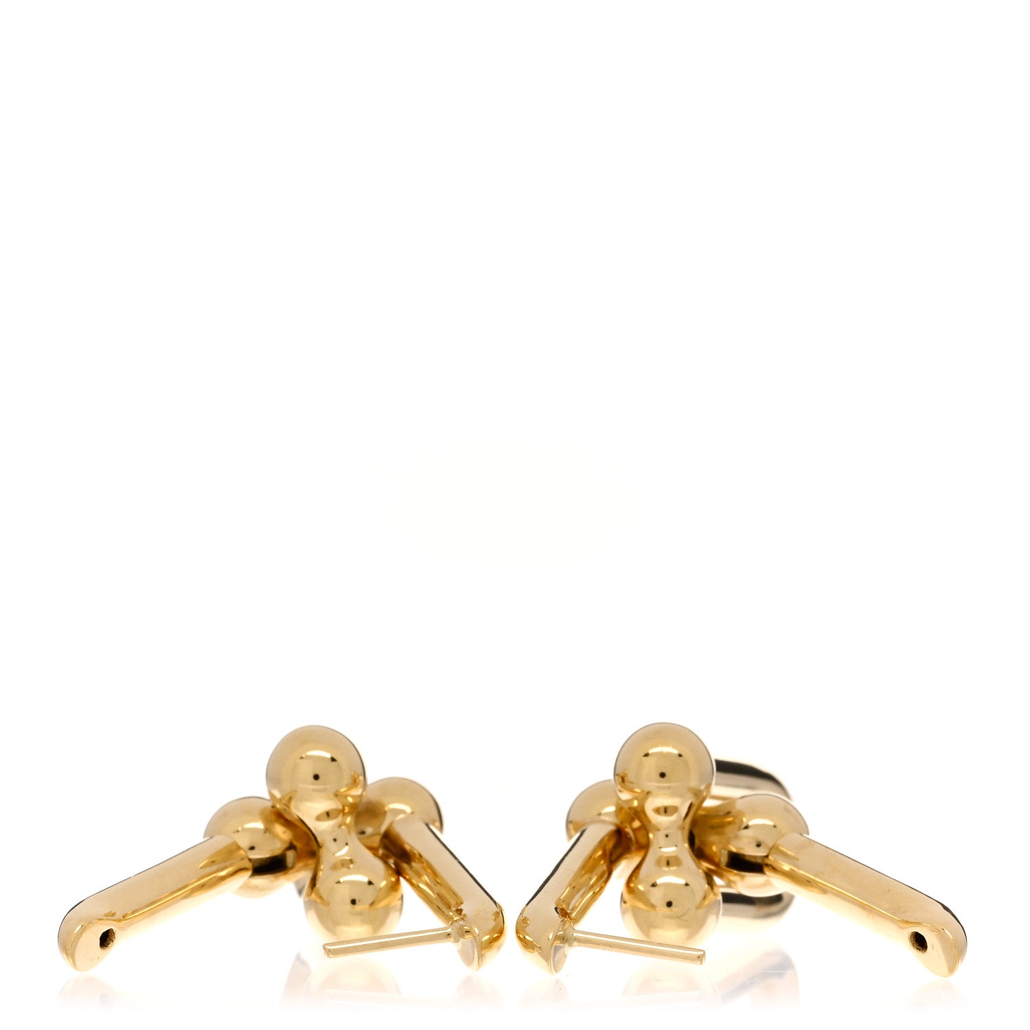 Tiffany 18K Yellow Gold Large HardWear Link Earrings 3 of 5